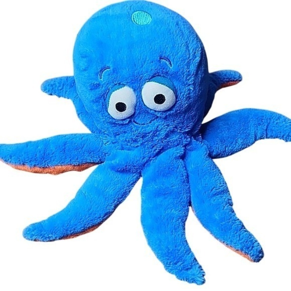 Kohls Cares Pout Pout Fish Octopus Plush, Blue/Orange‎ 15"x7", 2013